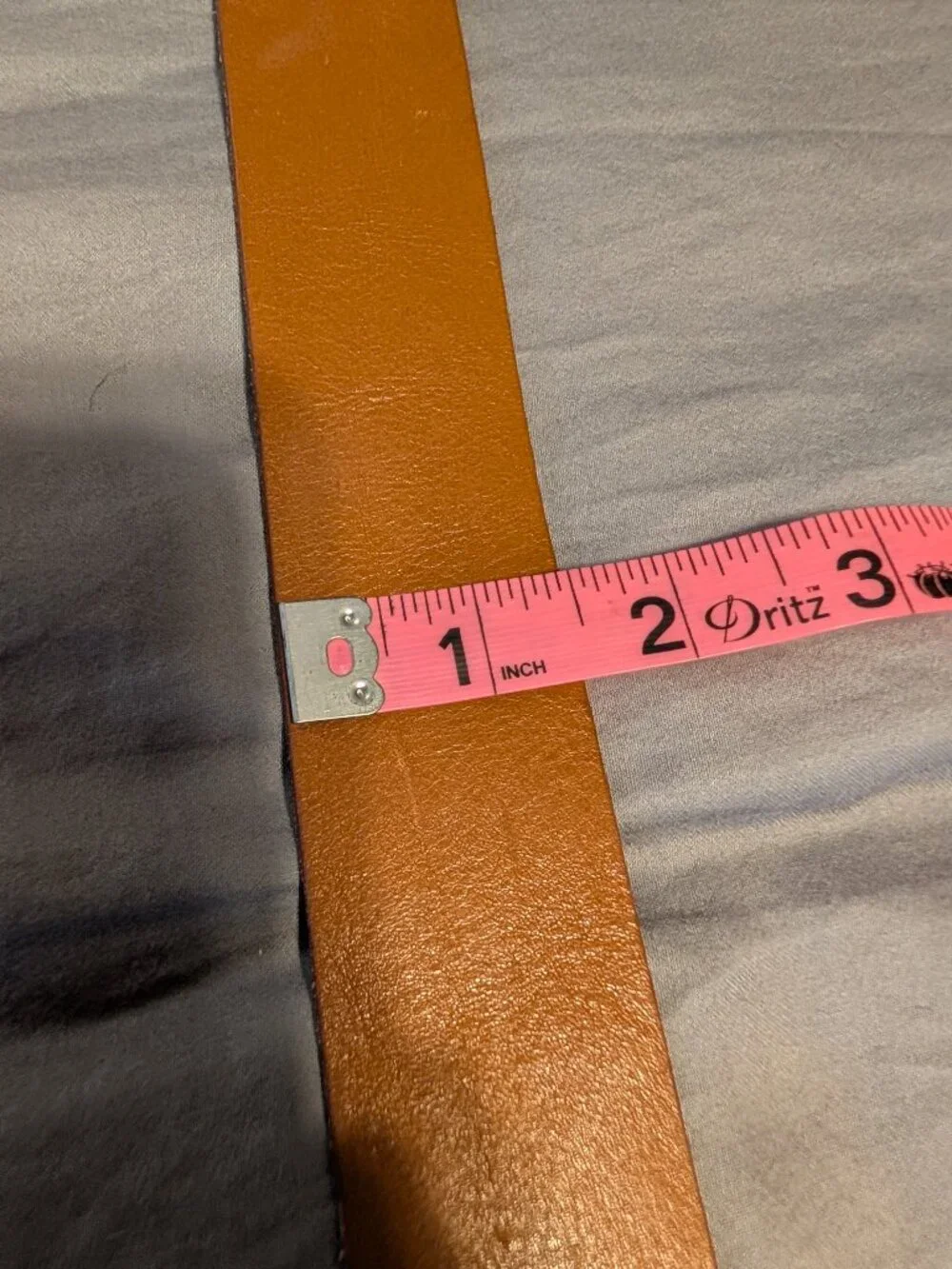 Valentina Vera Pelle Brown Leather Belt Made in Italy Size Large